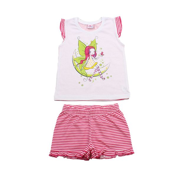 Flamingo print pajamas for girls Pink, size: 98, sku 294-117