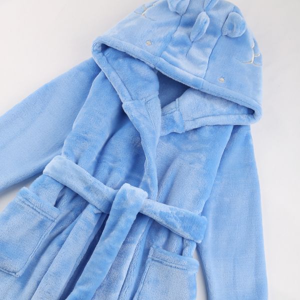 Children's bathrobe Flamingo, color: Light blue, size: 134-140, sku 790-909 790-909