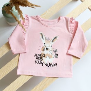 Jumper for girls Flamingo, color: Pink, size: 68, sku 072-417