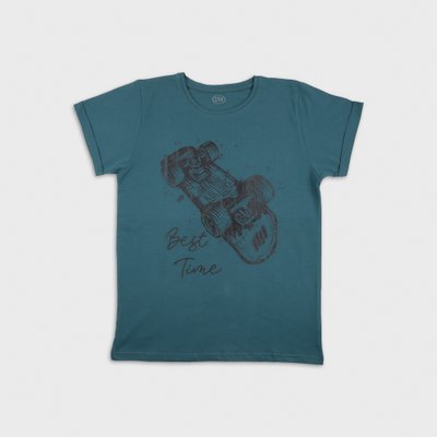 T-shirt for boys Flamingo, color: Green, size: 152, sku 839-114