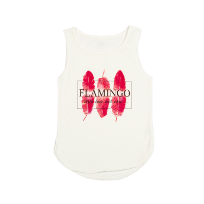 Майка для девочек Фламинго, цвет: Белый, размер: 134, арт. 941-123 941-123 фото