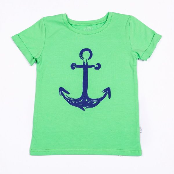 T-shirt for boys Flamingo, color: Lettuce, size: 140, sku 842-416