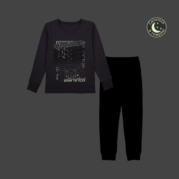 Pajamas for boys from Flamingo, color: Gray, size: 128, sku 249-029 249-029