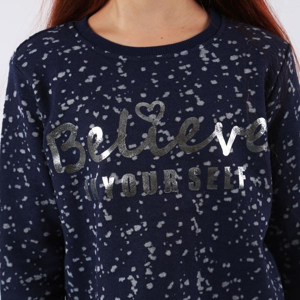 Jumper for girls Flamingo, color: Dark blue, size: 122, sku 936-339 936-339