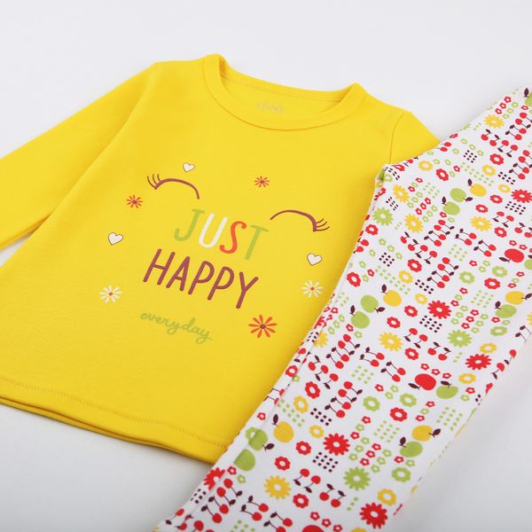 Pajamas for girls Flamingo Yellow, size: 110, sku 245-075