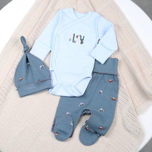 Nursery set 3 items Flamingo, color: Indigo, size: 62, sku 433-119 433-119