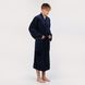 Men's bathrobe, color: Dark blue, size: XL-XXL, sku 063-909