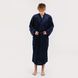 Мужской халат на запах, цвет: Темно-синий, размер: XL-XXL, арт. 063-909 063-909 фото 1