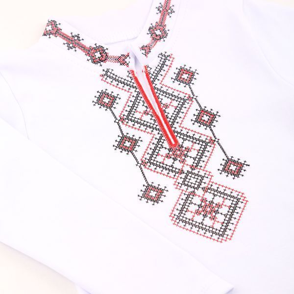 Bodysuit baby Flamingo Textil White, size: 80, art. 105-204 105-204