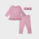 Комплект для дівчаток Фламінго, колір: Попелясто-рожевий, розмір: 68, арт. 355-1109 355-1109 фото 1
