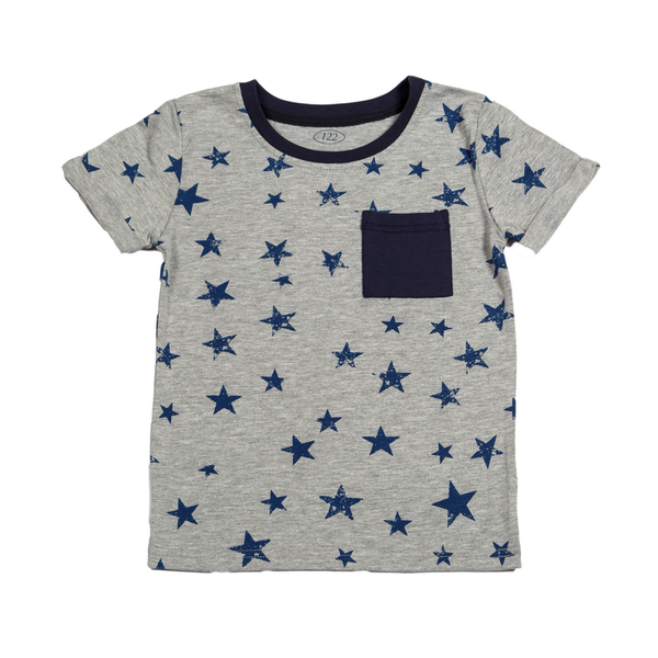 T-shirt for boy Flamingo, color: Dark gray, size: 134, sku 955-428И