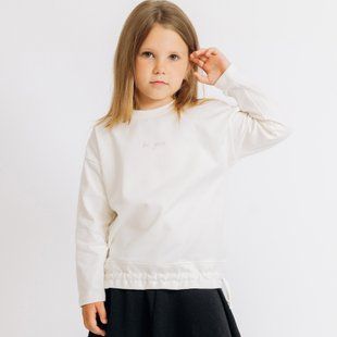 Кофта для дівчат Фламінго, колір: Молочний, розмір: 110, арт. 704-427 704-427