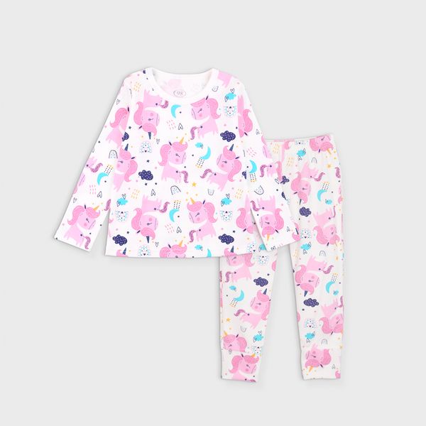 Girls pajamas Flamingo, color: Lactic, size: 98, sku 245-093