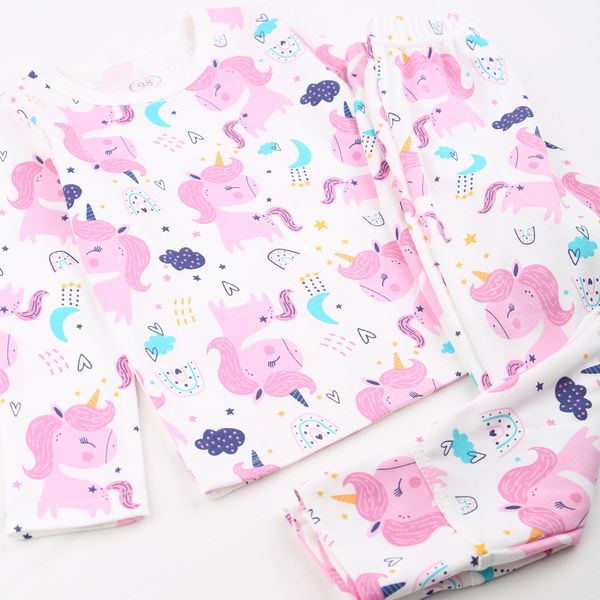 Girls pajamas Flamingo, color: Lactic, size: 98, sku 245-093